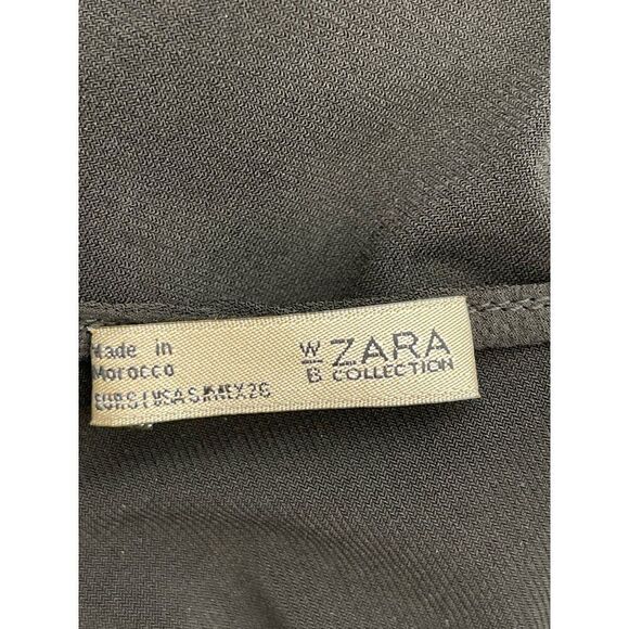 Zara Women Asymmetrical Color Block Metallic Slip Dress Size S - Picture 9 of 9